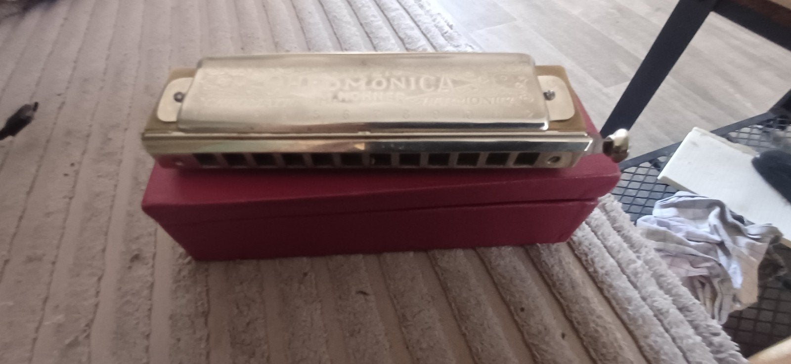 Hohner Super Chromonica 270 C - Goed werkend, Gebruikt, Ophalen of Verzenden, Met koffer of doosje, C-mondharmonica