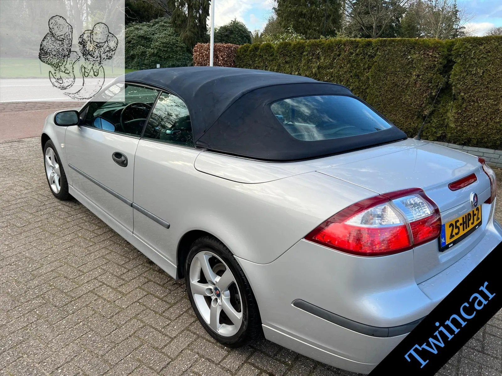 Saab 9-3 Cabrio 2.0T AUT. 209PK ARC ECC LEDER LMV, Auto's, Automaat, 1998 cc, Gebruikt, Zwart