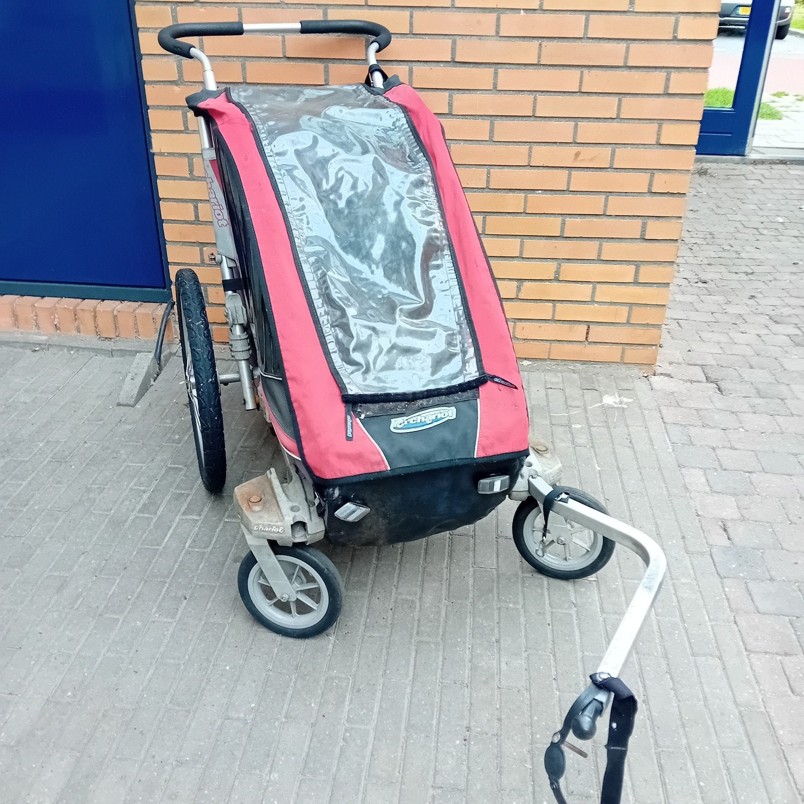 Thule fietskar t.e.a.b, Fietsen en Brommers, Ophalen, Gebruikt, Opvouwbaar, Thule Chariot