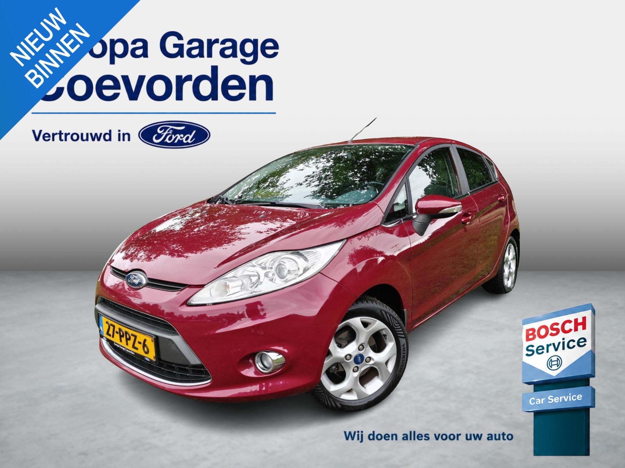 Ford Fiesta 1.25 Titanium | CRUISE | CLIMA | P. SENSOREN | G, Auto's, Voorwielaandrijving, Stof, 1242 cc, 82 pk