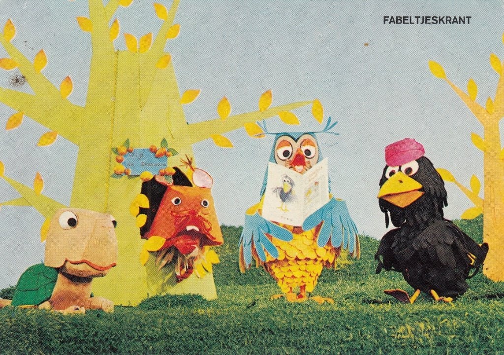 Ansichtkaart- 1969- Fabeltjeskrant- Stoffel- Meindert- Uil, Verzenden, 1960 tot 1980, Ongelopen, Zuid-Holland
