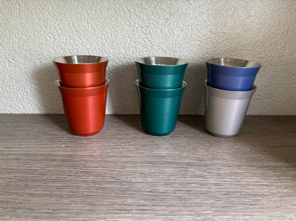 Nespresso kopjes dubbelwandig, Ophalen, Overige stijlen, Kop(pen) en/of Schotel(s), Glas