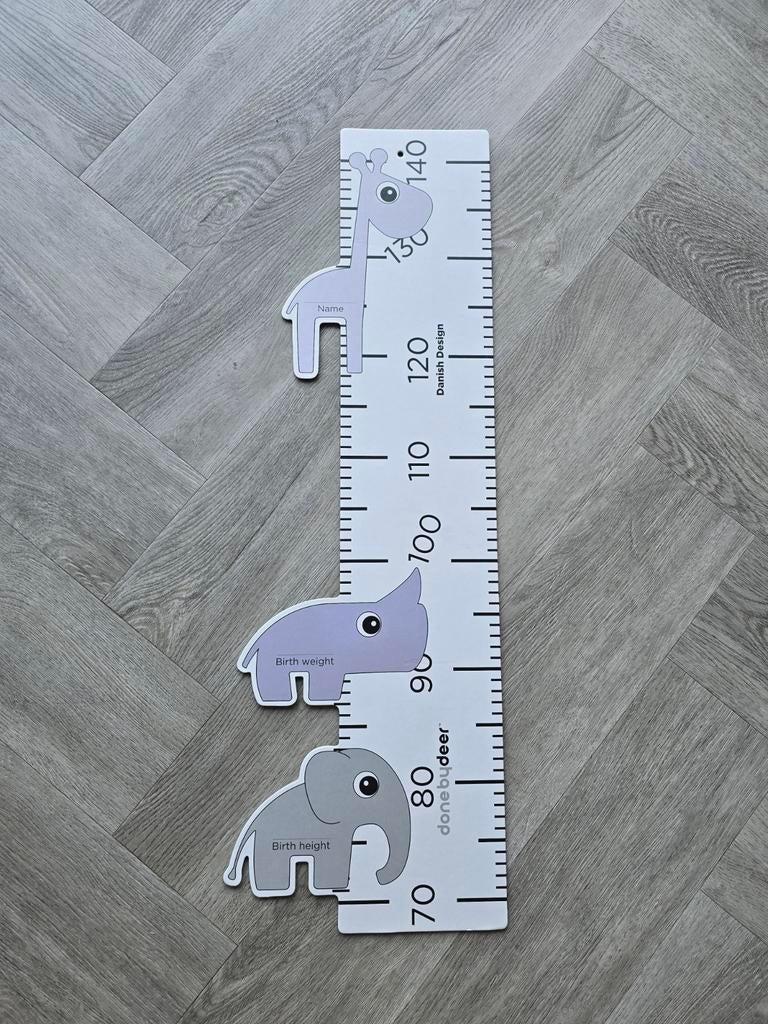 Done by Deer groeimeter meetlat, Kinderen en Baby's, Kinderkamer | Inrichting en Decoratie, Gebruikt, Overige typen, Ophalen of Verzenden