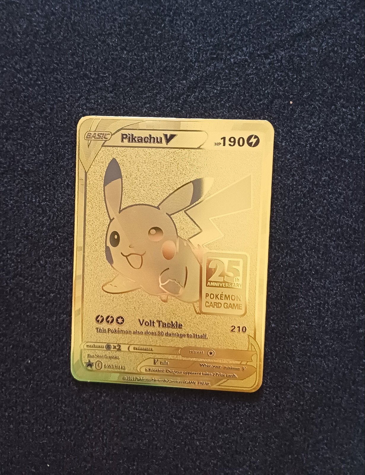 Pokémon Pikachu V 25th Anniversary, Hobby en Vrije tijd, Verzamelkaartspellen | Pokémon, Ophalen of Verzenden, Losse kaart