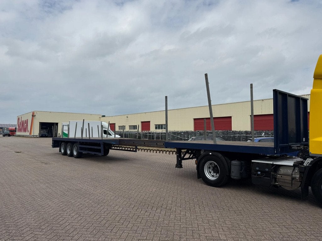 Lintrailers vlakke uitschuifbare oplegger / naloop gestuurd, Overige brandstoffen, Origineel Nederlands, Bedrijf, Aanhangers en Opleggers