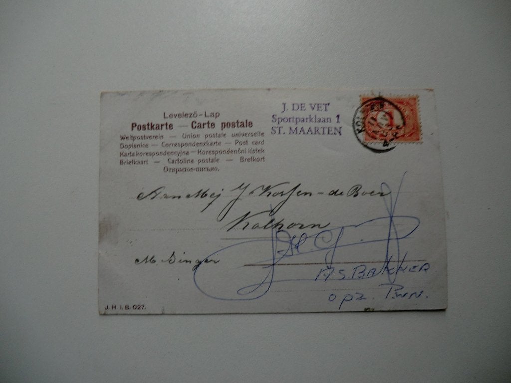 Wieringen,Wieringerwaard,Kolhorn,Wieringermeer,1903, Verzamelen, Ophalen of Verzenden, Voor 1920, Gelopen, Noord-Holland