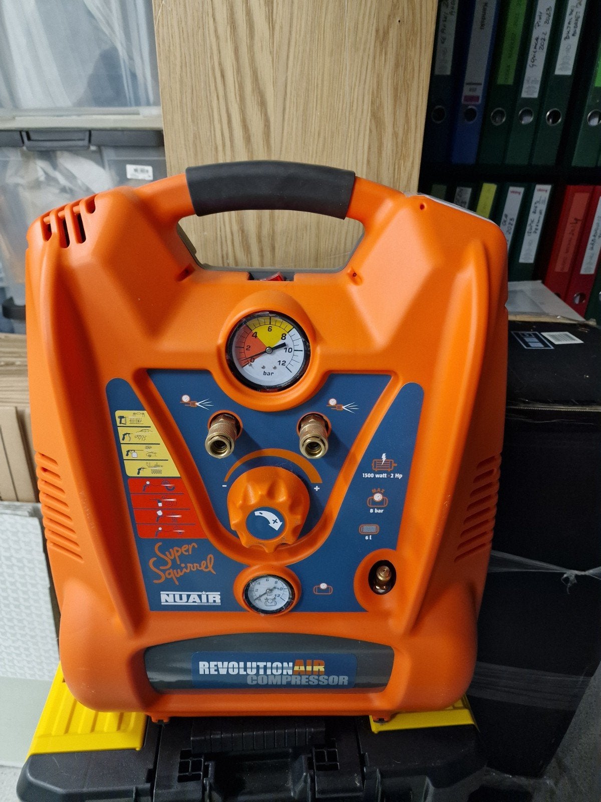 Nuair Super Squirrel Revolution Air Compressor accessoires, Ophalen, 6 tot 10 bar, Zo goed als nieuw, Minder dan 200 liter/min