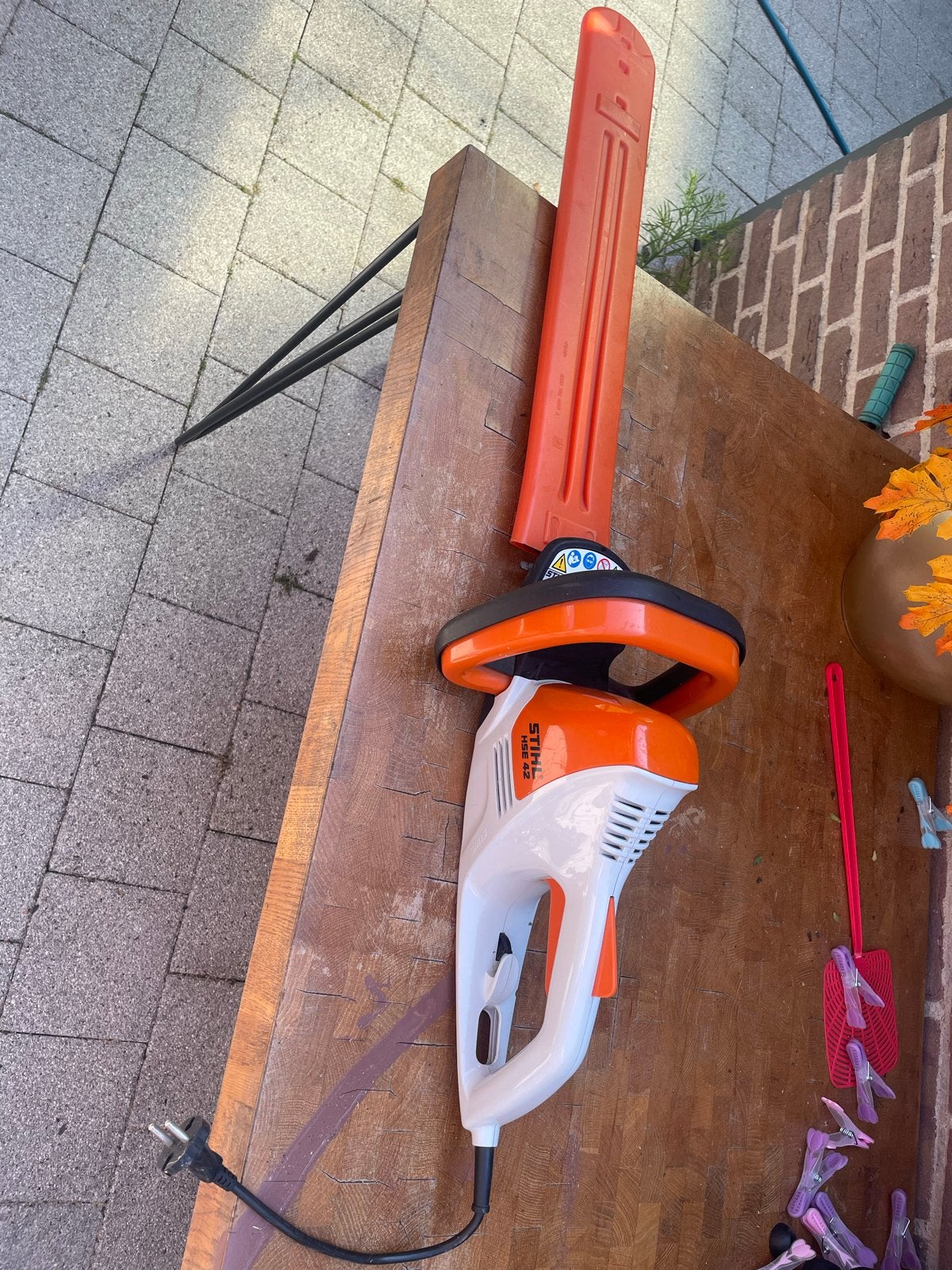 Stihl HSE 42 elektrische heggenschaar, Tuin en Terras, Ophalen, Gebruikt, Elektrisch