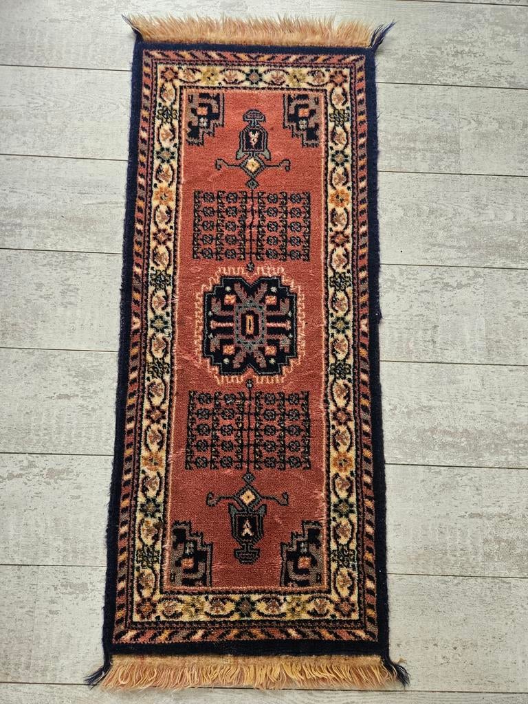 Vintage Brink & Campman Cambri wollen tafelloper tapijt, Minder dan 50 cm, Gebruikt, 100 tot 150 cm, Ophalen of Verzenden
