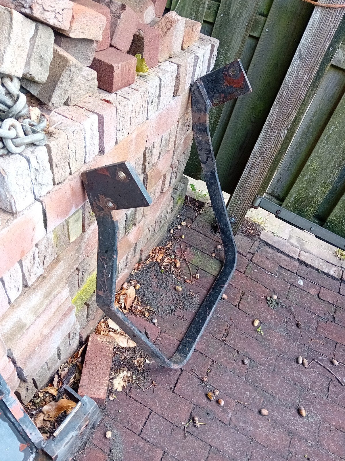 Voorlader beugel, Ophalen