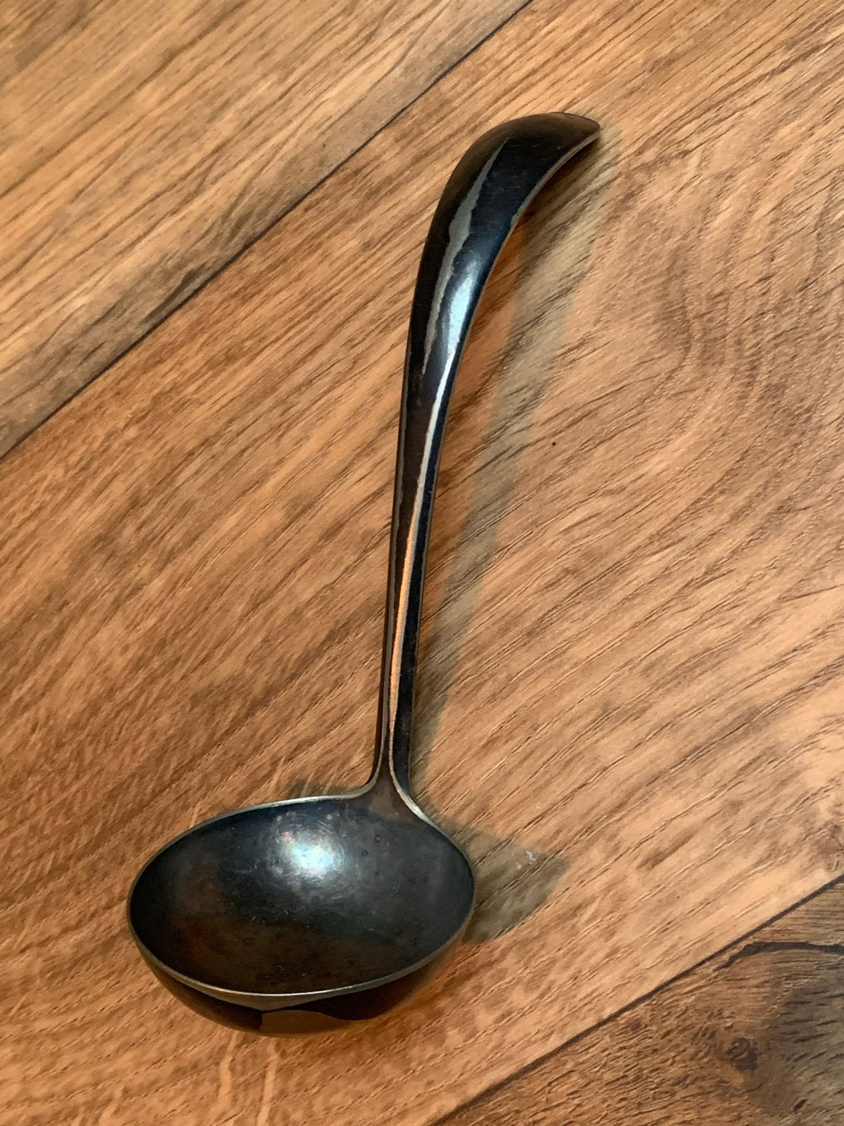 Antieke Hamann Zilveren Sauslepel - Vintage Bestek, Antiek en Kunst, Ophalen