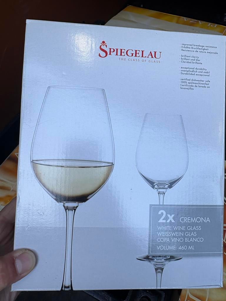 Nieuwe Spiegelau Witte Wijnglazen -  7x Set van 2 (460 ml), Nieuw, Ophalen of Verzenden, Overige merken, Glas