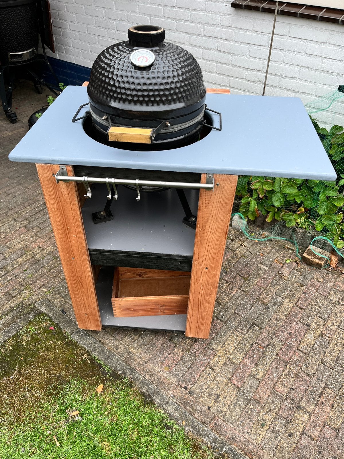 Mini Kamado BBQ op verrijdbaar onderstel, Ophalen, Gebruikt
