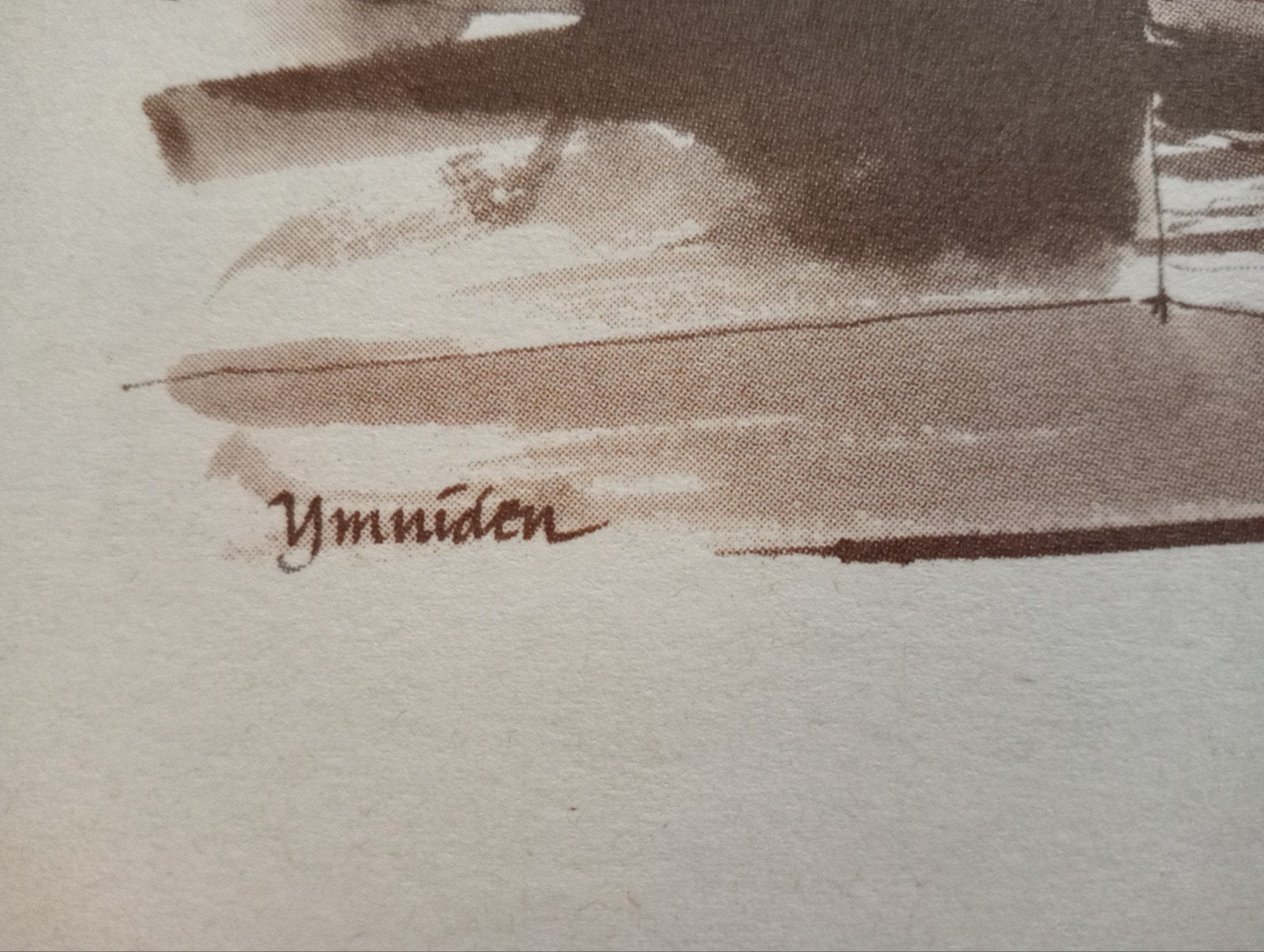IJmuiden offset prent, Ophalen of Verzenden