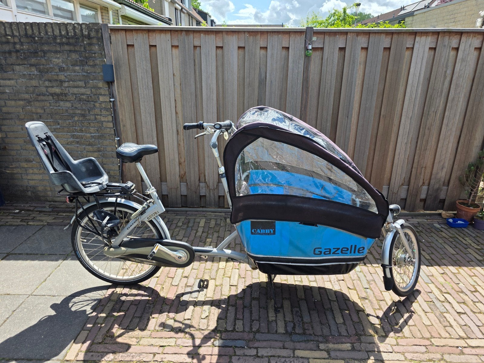 Gazelle Cabby Bakfiets, Fietsen en Brommers, Fietsen | Bakfietsen, Ophalen, Gebruikt, Gazelle