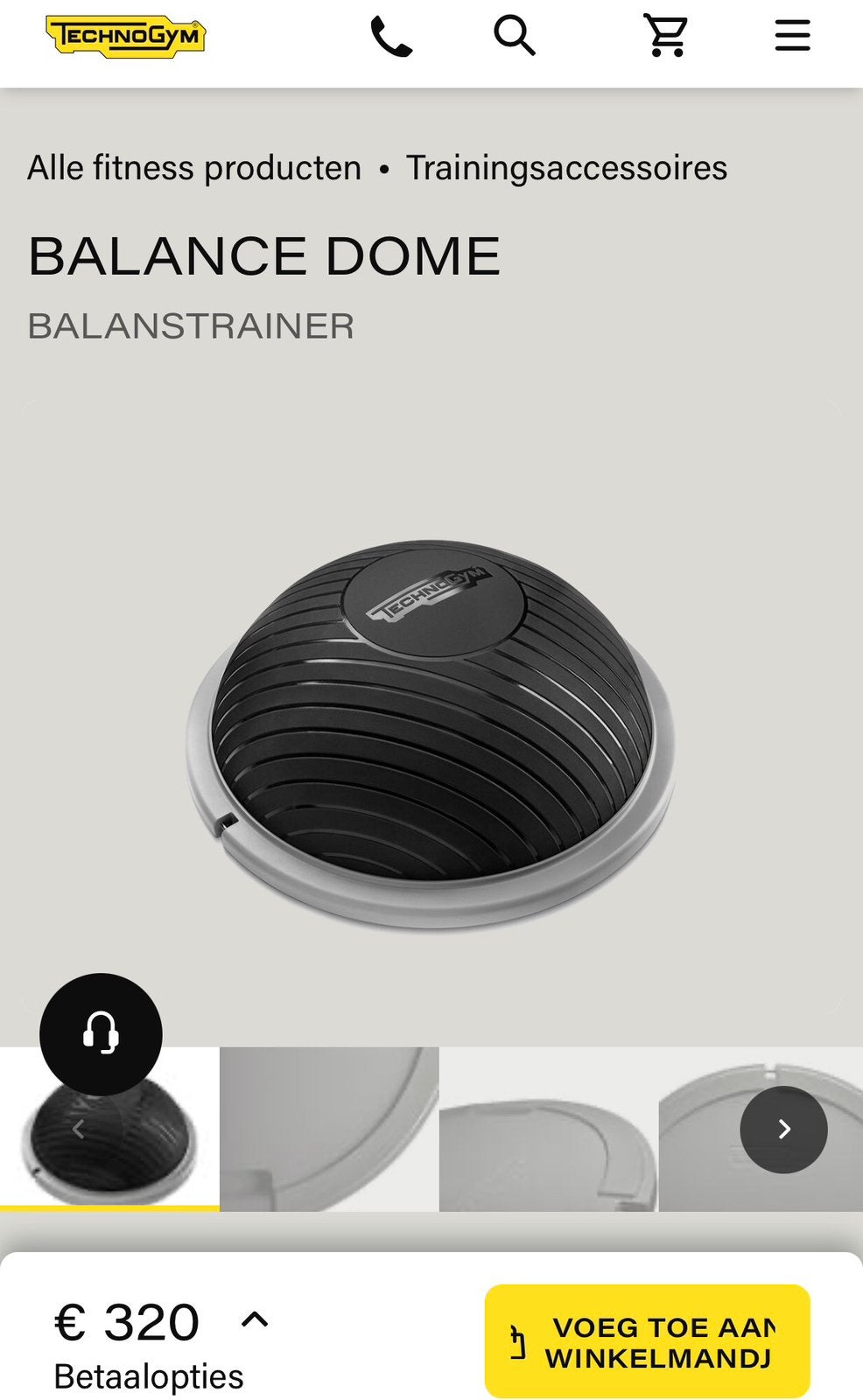 Technogym Balance Dome ongebruikt, Ophalen, Zo goed als nieuw, Kunststof, Overige typen