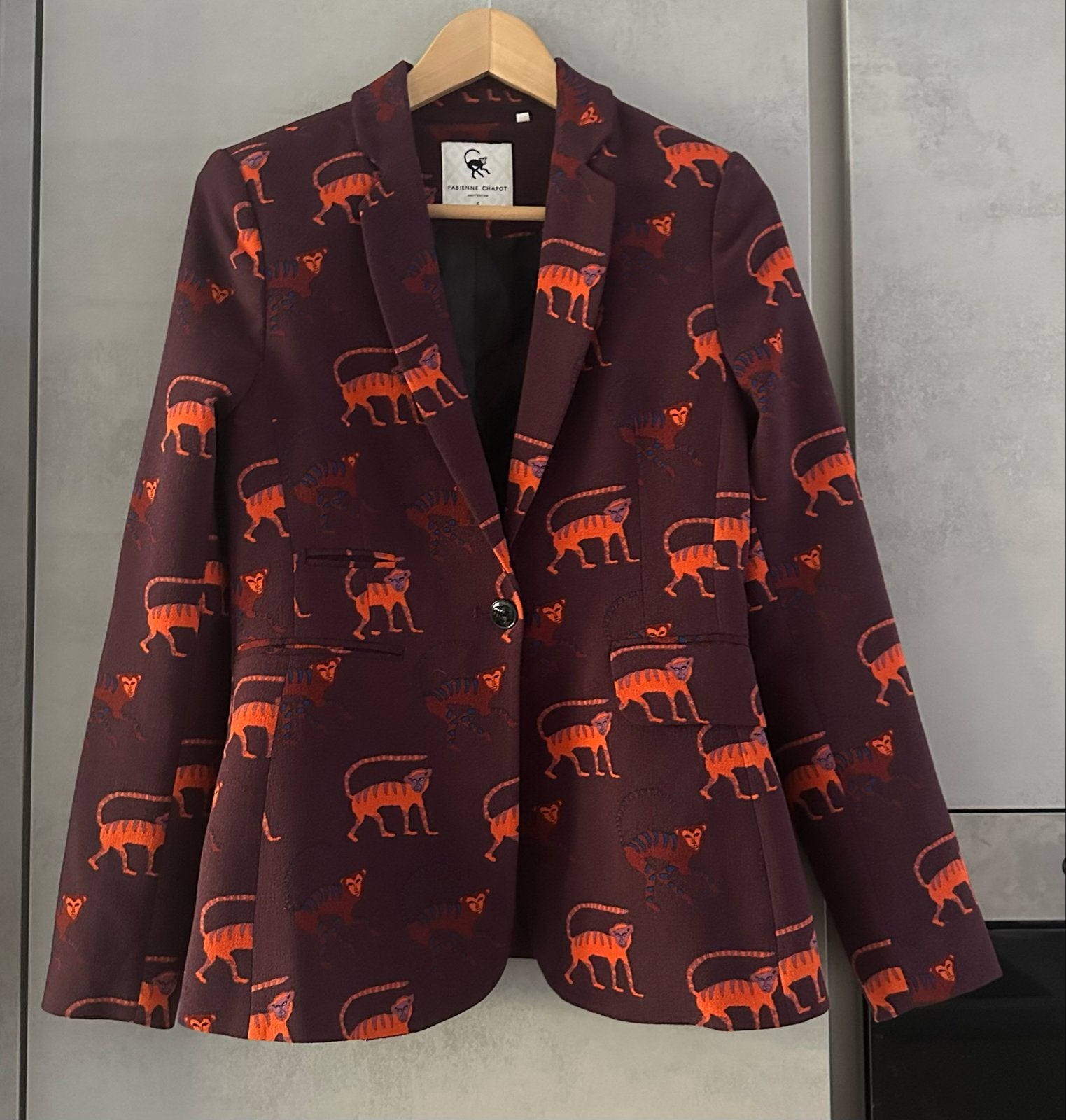 Fabienne Chapot Lisa Blazer dierenprint Maat S, Meerkleurig, Ophalen of Verzenden, Zo goed als nieuw, Jasje
