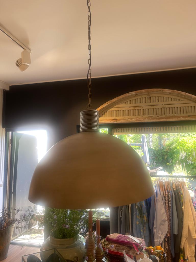 Metalen hanglamp betonlook grijs - Rietveld (70cm), Ophalen, Gebruikt, Metaal, 50 tot 75 cm