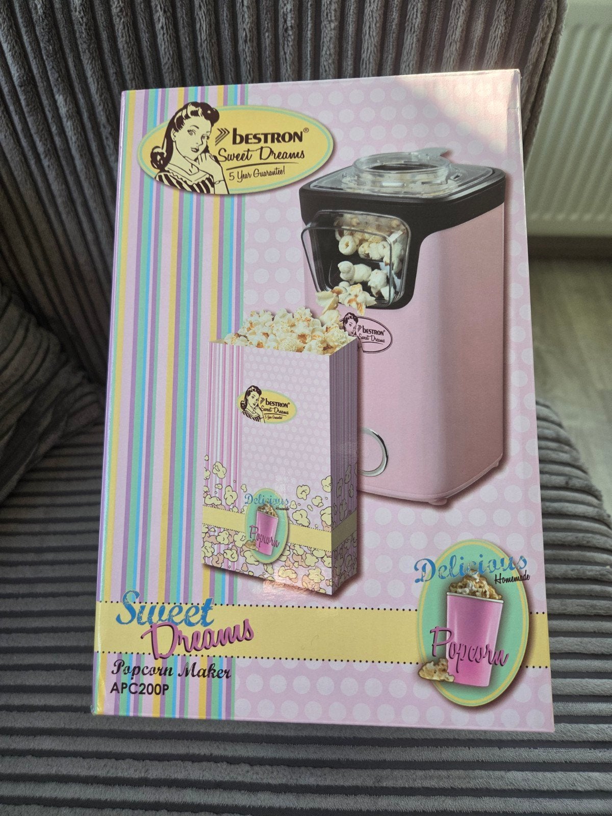 Nieuw Popcornmachine, Ophalen, Nieuw