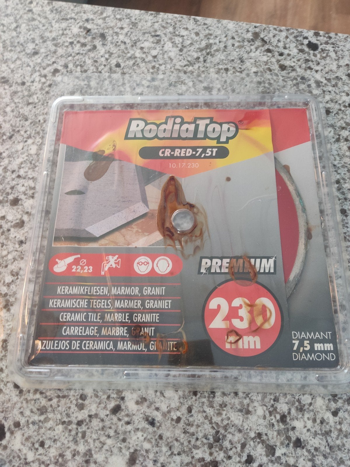 RodiaTop Diamant Zaagblad 230mm - Nieuw met waterschade, Ophalen of Verzenden, Nieuw, Zaag, Overige merken