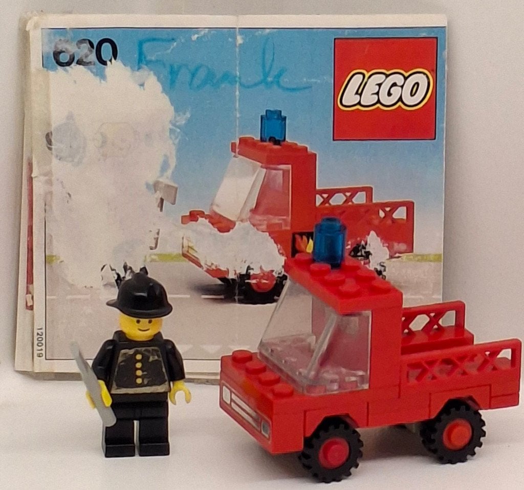 Lego 620 Brandweer auto Vintage 1978, Lego, Ophalen of Verzenden, Complete set, Inclusief instructies