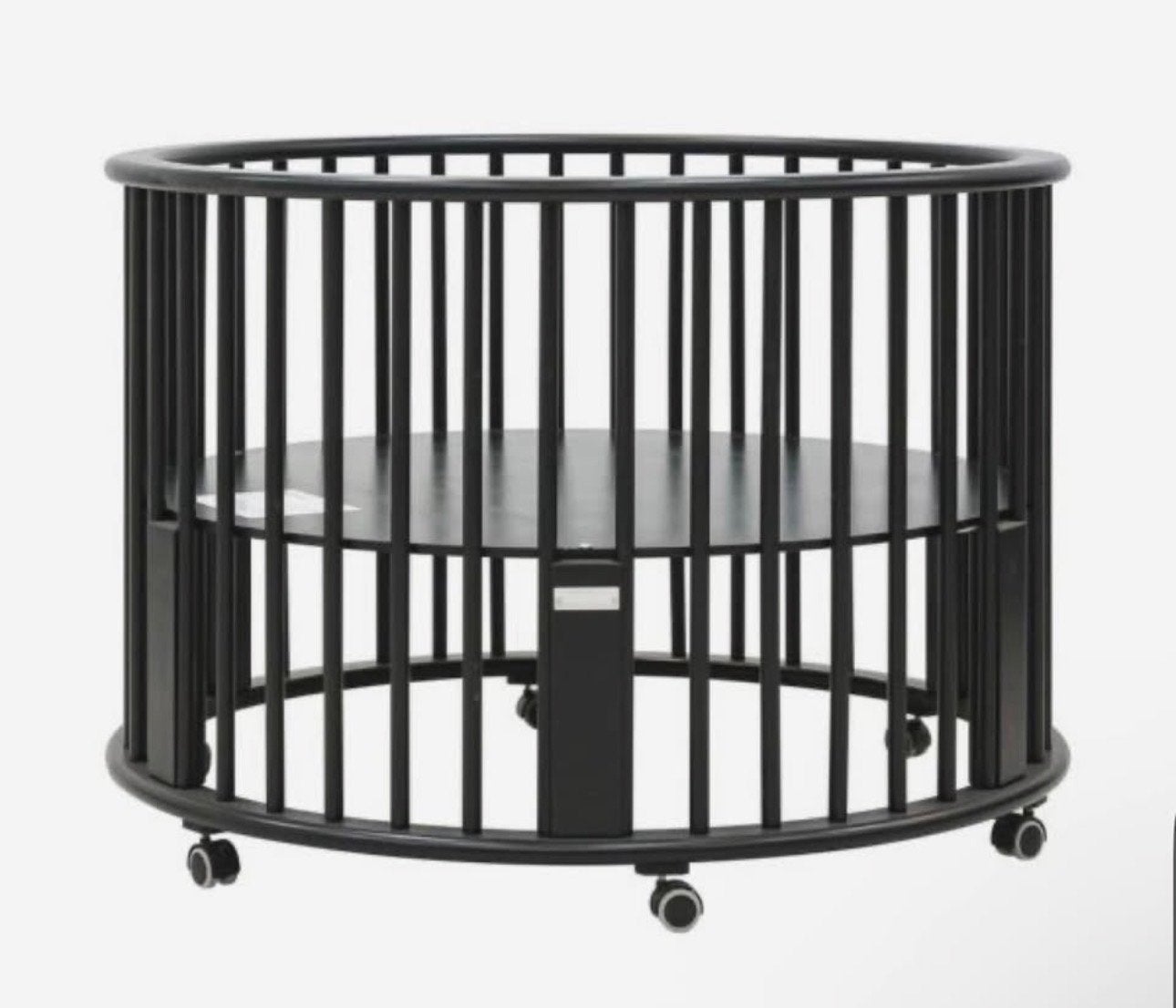 Bopita box met matras - Rond, Zwart, met wieltjes, Kinderen en Baby's, Boxen, Ophalen, Gebruikt, Rond, In hoogte verstelbaar