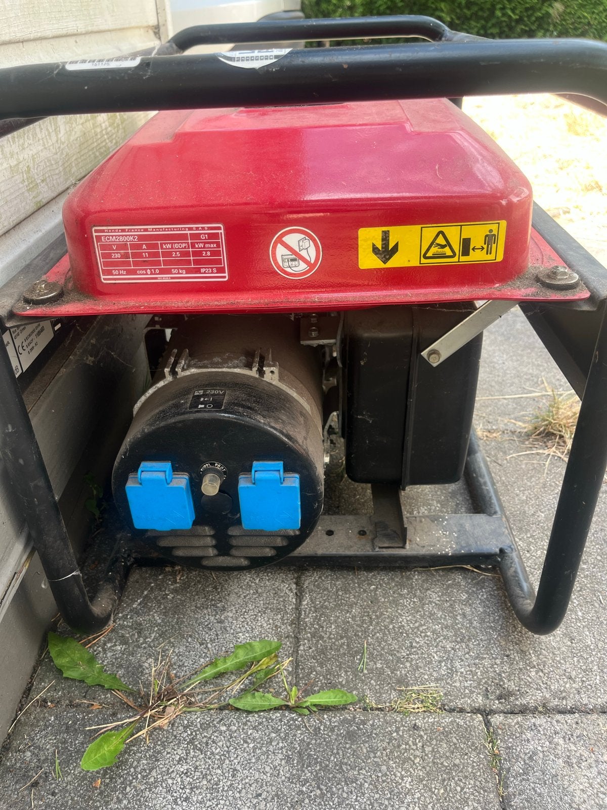 Honda aggregaat ECM 2800 - Amper gebruikt, start direct!, Ophalen, Zo goed als nieuw, Minder dan 5 kVA, Benzine