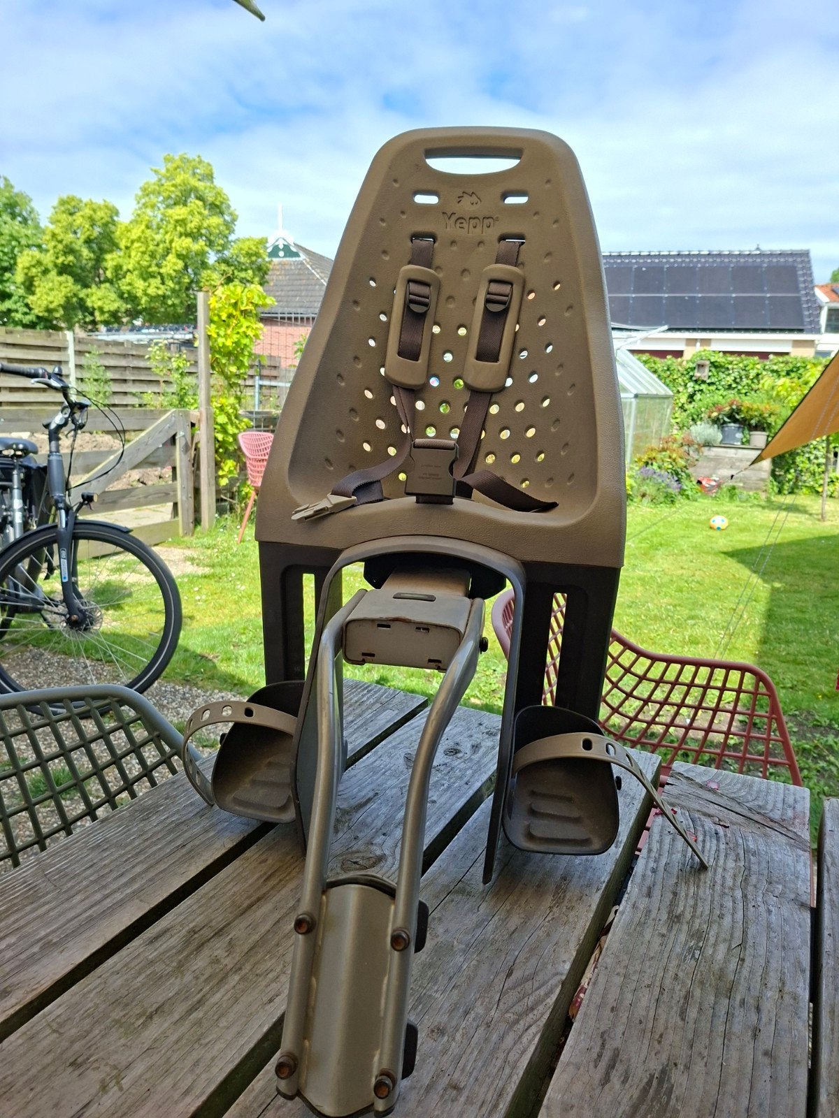 Yepp Achterzitje voor Kinderen - Gebruikt, Fietsen en Brommers, Ophalen, Achterzitje, Yepp, 9 t/m 18 kg