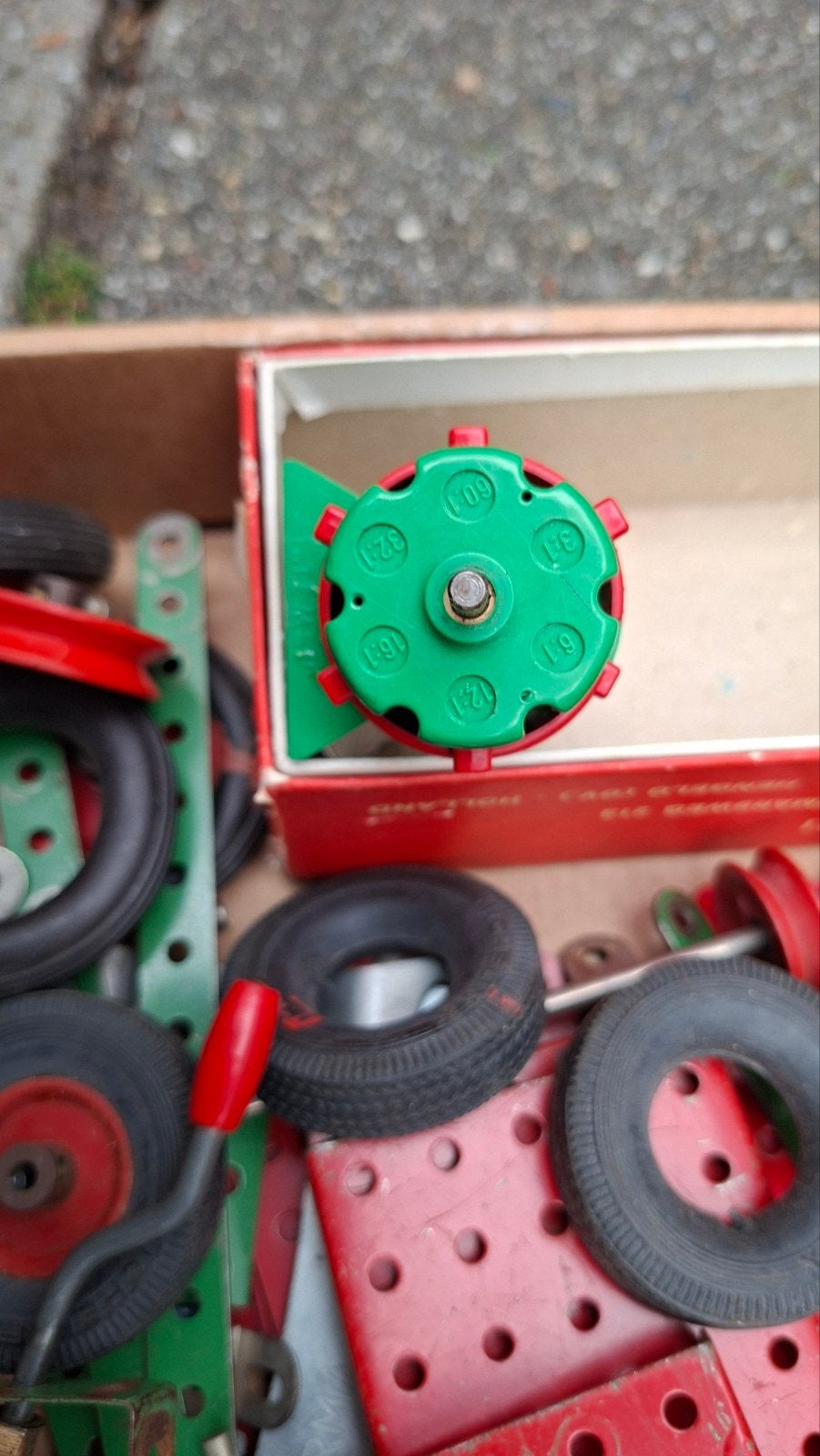 Vintage temsi Constructie met motor, Gebruikt, Educatief, Meerkleurig, Knutselset