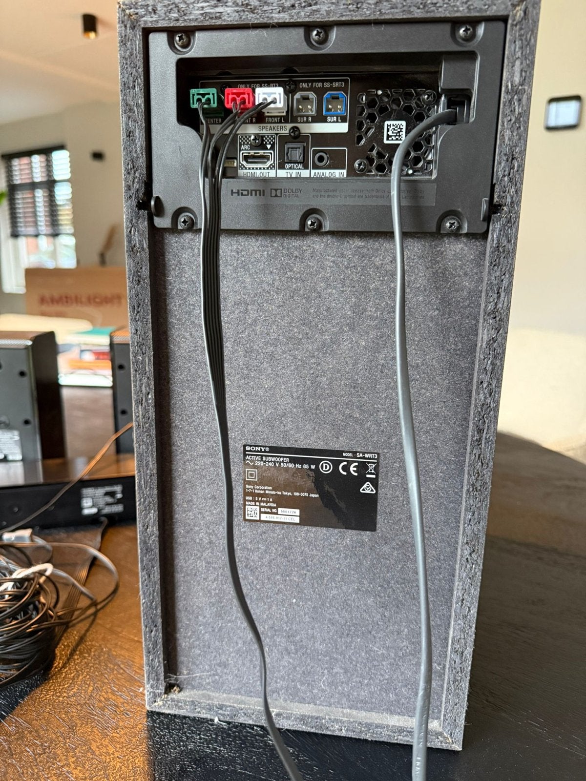 Sony Geluidssysteem - Soundbar met Subwoofer en Satellieten, Audio, Tv en Foto, Home Cinema-sets, Ophalen, 70 watt of meer, Overige spelers