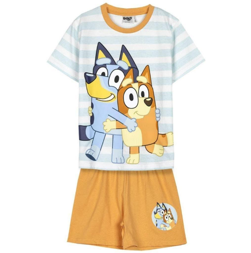Bluey Shortama / Setje - Maat 98 - Katoen, Nacht- of Onderkleding, Bluey, Jongen of Meisje, Nieuw