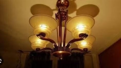 Antieke Petitot luster Art Deco om 1930, Antiek en Kunst, Ophalen