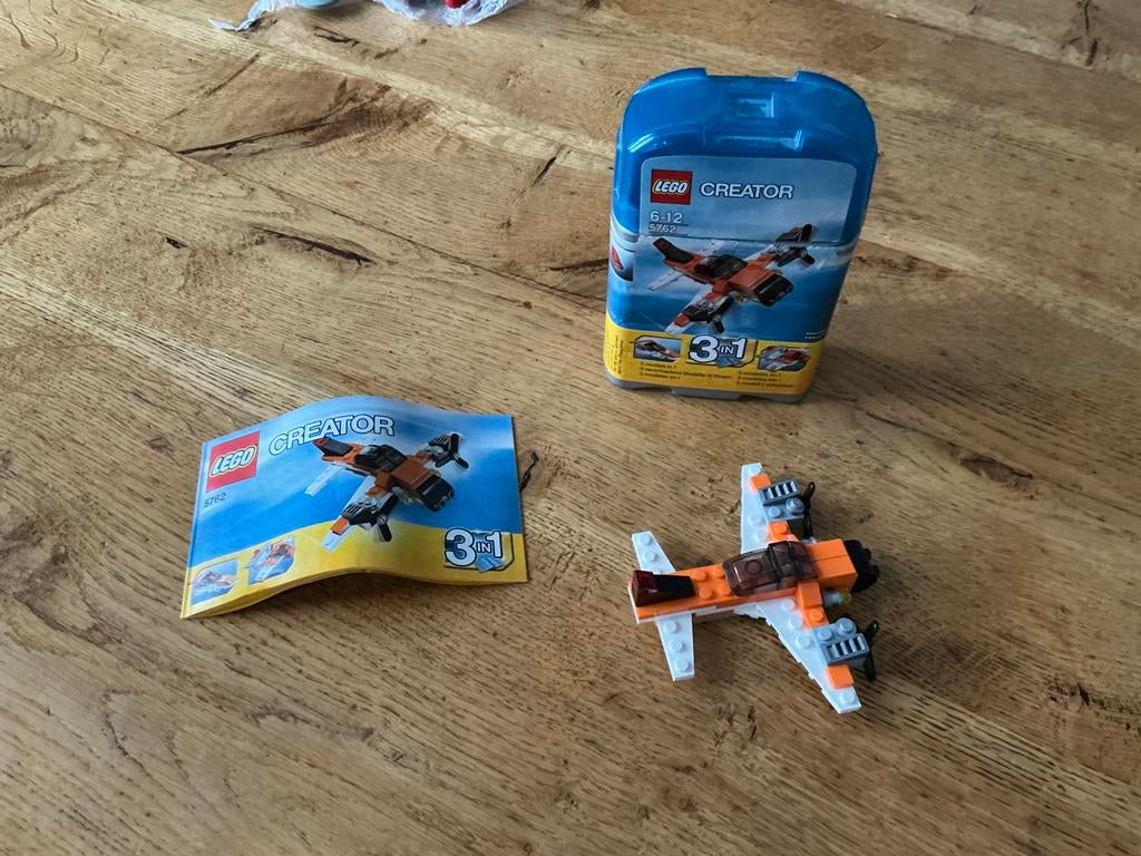 Lego Creator 5762 Vliegtuig 3-in-1 set, Ophalen, Zo goed als nieuw, Complete set, Lego