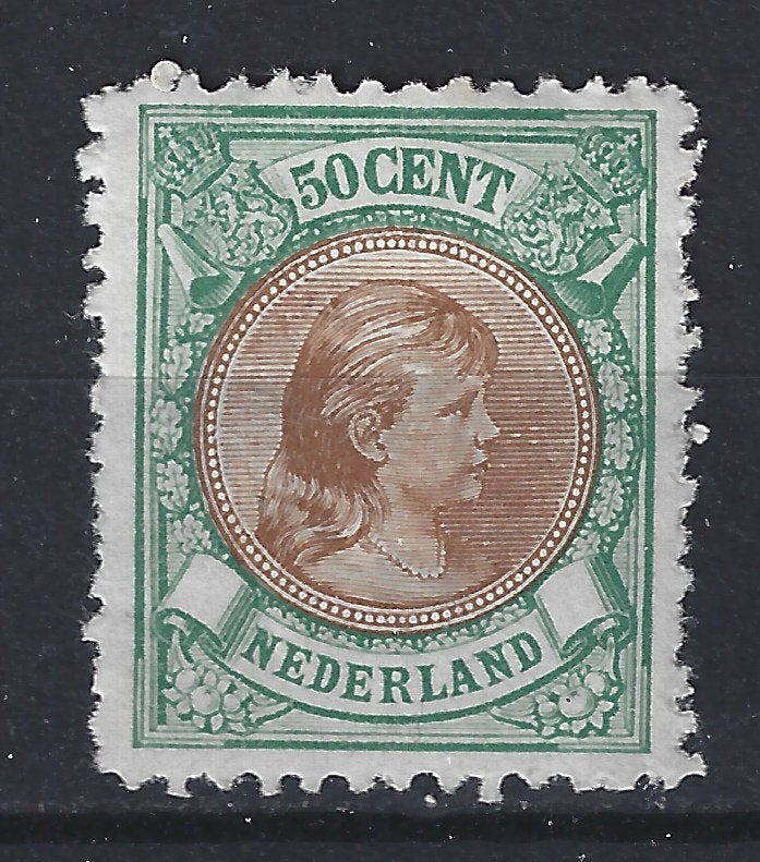 NVPH 45 ongebruikt Wilhelmina 1893 ; OUD NEDERLAND p/stuk, Postzegels en Munten, Postzegels | Nederland, Ophalen of Verzenden