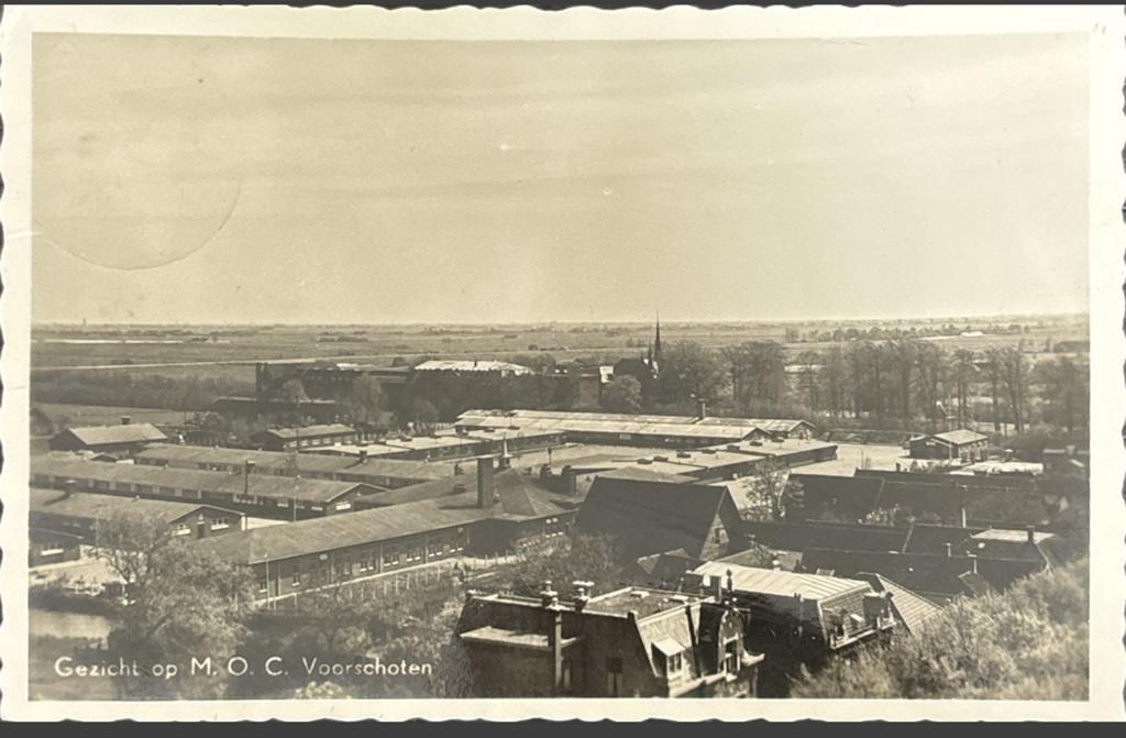 Voorschoten, marine opkomstcentrum, Ophalen of Verzenden, 1940 tot 1960, Gelopen, Zuid-Holland