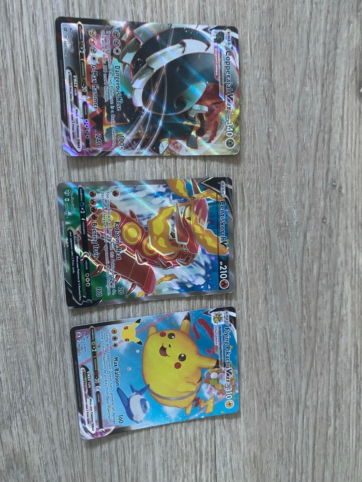 Zeldzame Pokémon VMAX Kaarten: Copperajah, Centiskorch, Pika, Ophalen, Nieuw, Meerdere kaarten, Foil