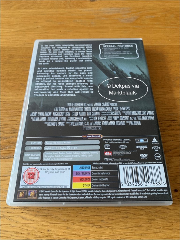 Dvd's Planet of the Apes + Rise of the Planet of the Apes, Vanaf 12 jaar, Ophalen of Verzenden, Gebruikt, Fantasy