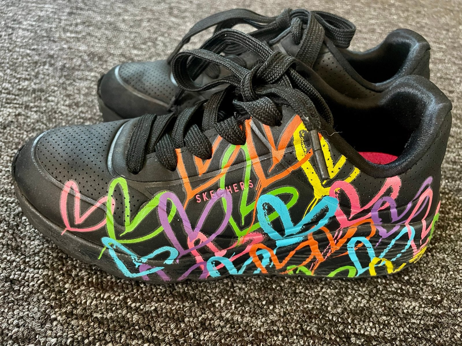 Skechers sneakers Uno Lite Love, maat 34, Gebruikt, Meisje, Schoenen, Ophalen of Verzenden