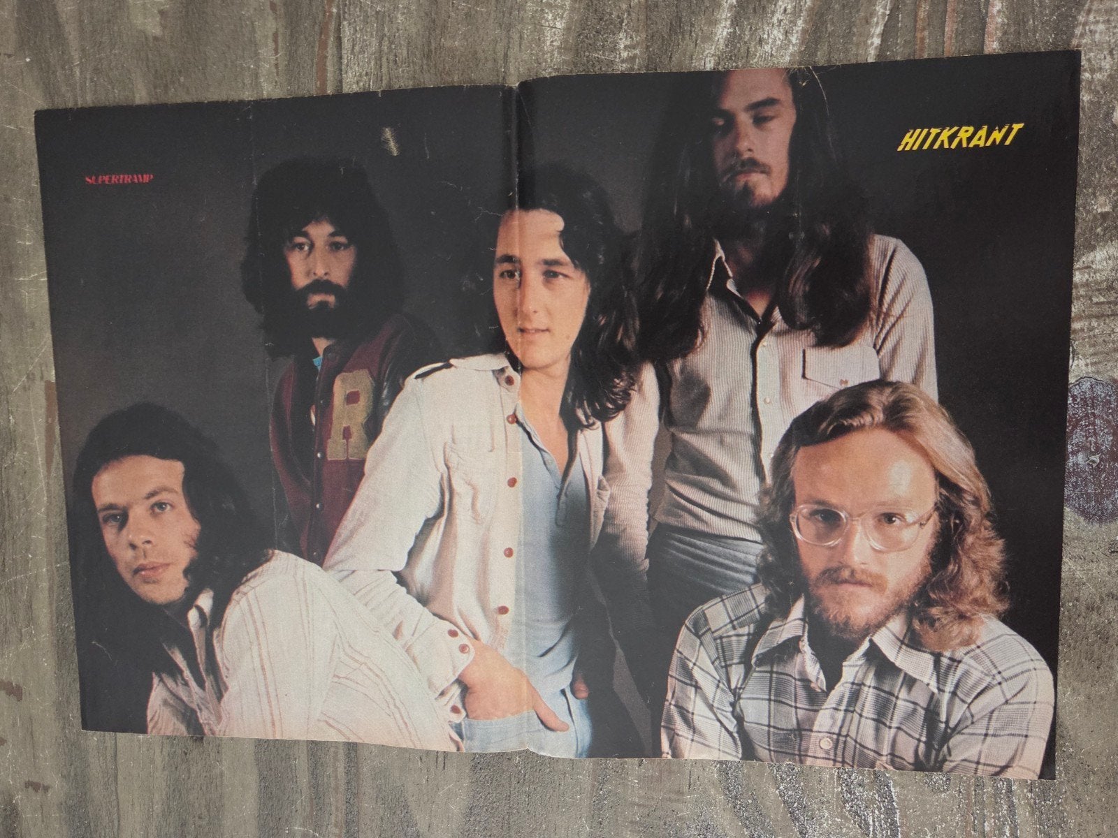 Vintage Supertramp poster, Ophalen of Verzenden, Gebruikt, A1 t/m A3, Muziek