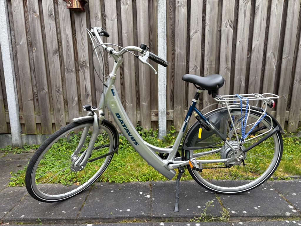 Batavus damesfiets met lage instap, Ophalen, Batavus, Schijfrem, 53 tot 56 cm