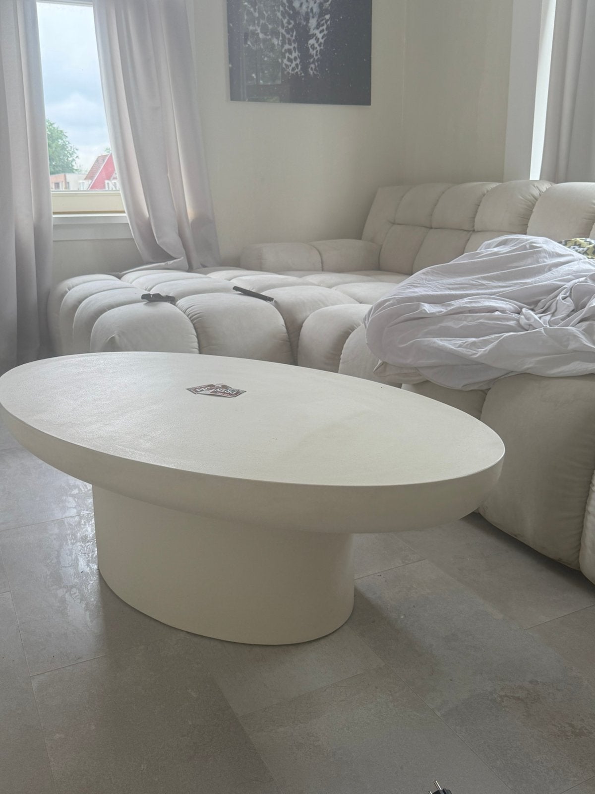 Salon tafel, Huis en Inrichting, Tafels | Salontafels, 100 tot 150 cm, Zo goed als nieuw, Minder dan 50 cm, Rechthoekig