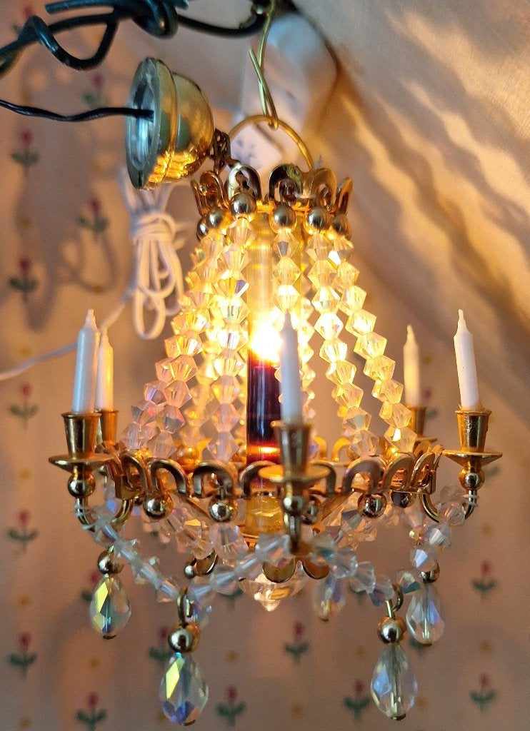 Swarovski lamp van Bodo Hennig, beschadigd, Ophalen of Verzenden, Gebruikt, Poppenhuis