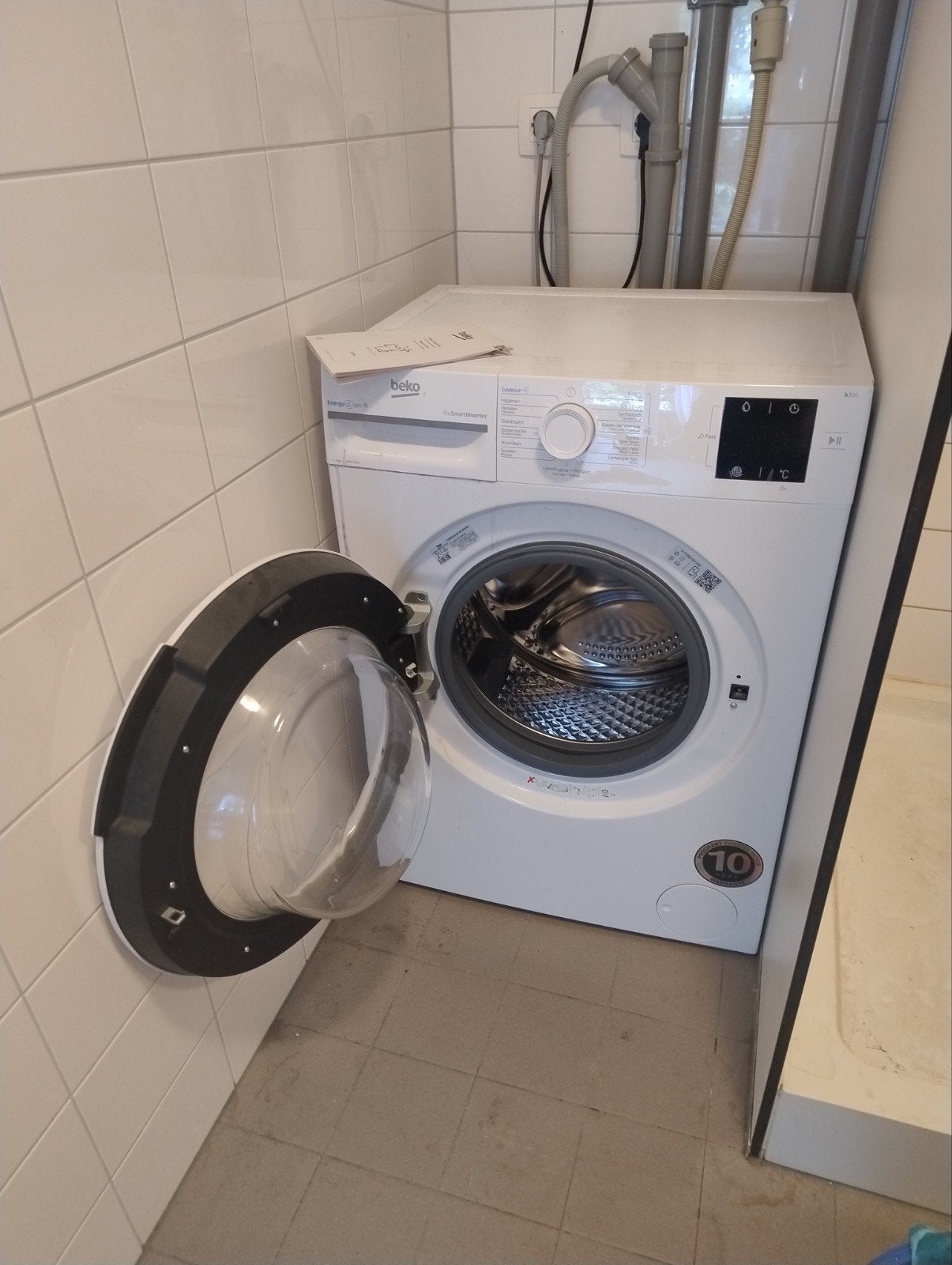 Wasmachine Beko Energy Spin, Ophalen of Verzenden, Zo goed als nieuw, 1200 tot 1600 toeren, Minder dan 85 cm