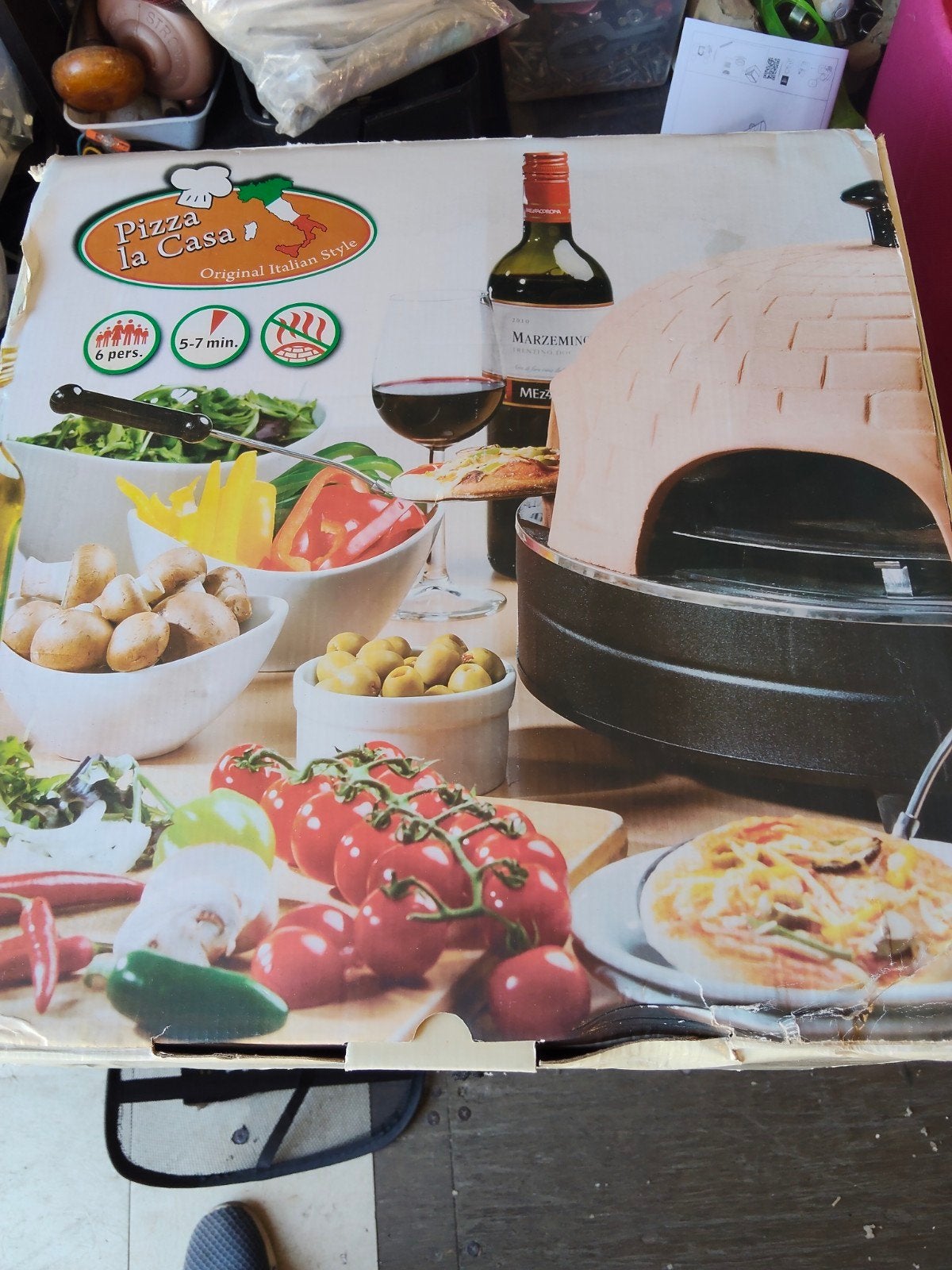 PIZZA LA CASA . VOOR 6 PERSONEN (NIEUW), Witgoed en Apparatuur, Gourmetstellen, Ophalen, Nieuw, 4 t/m 7 personen