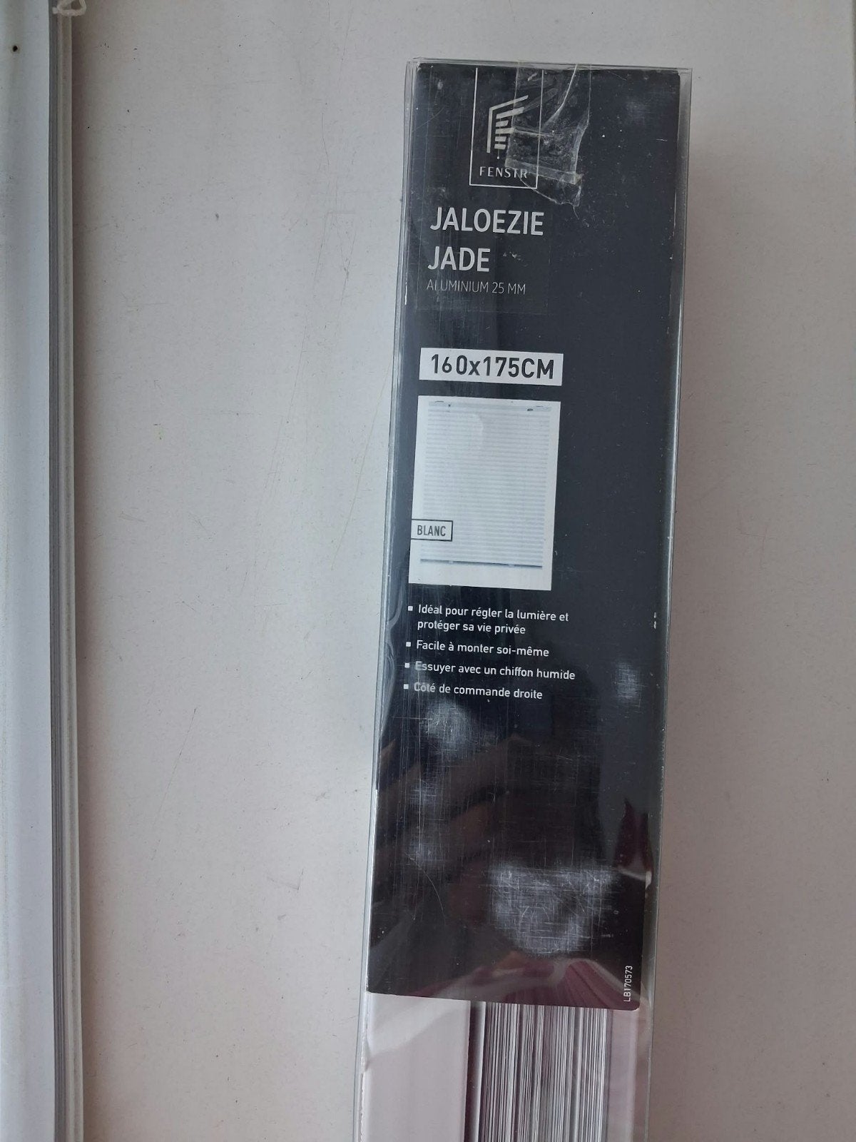 Nieuwe Jaloezie Jade Aluminium 160x175cm Wit, Ophalen, Jaloezie, Inclusief montageonderdelen, Wit