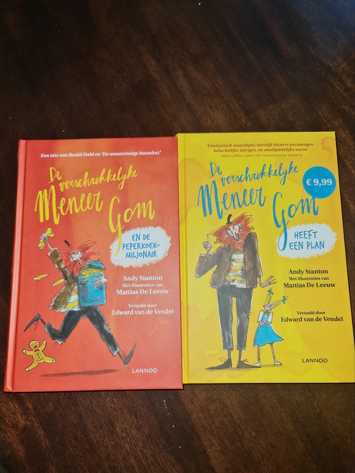 De Verschrikkelijke Meneer Gom - deel 1 en 2, Boeken, Ophalen of Verzenden, Gelezen, Andy Stanton, Fictie