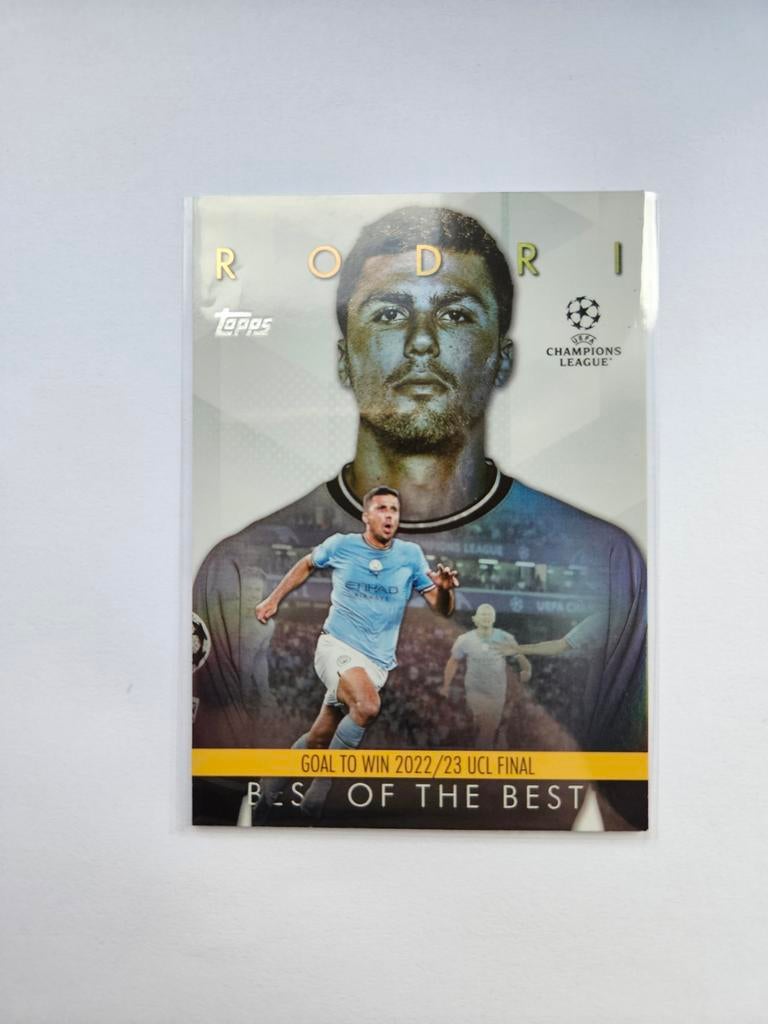 Rodri Topps Champions League Kaart - Best of the Best, Ophalen of Verzenden, Zo goed als nieuw, Buitenlandse clubs, Spelerskaart