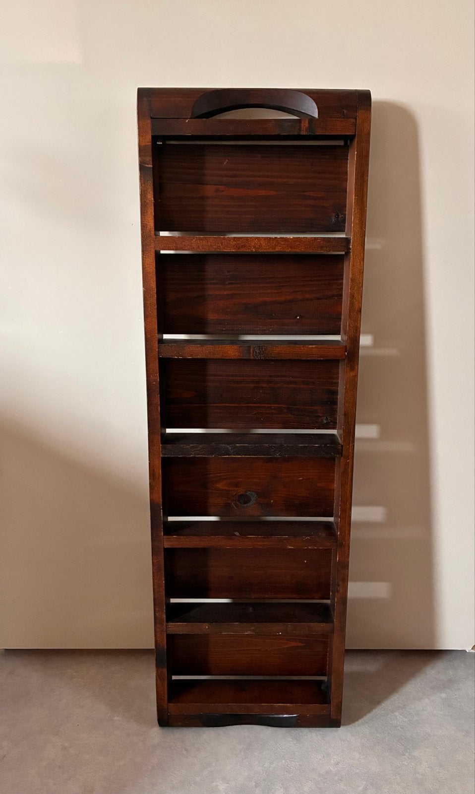 Teak houten rek, Ophalen, Met plank(en), Minder dan 50 cm, Gebruikt