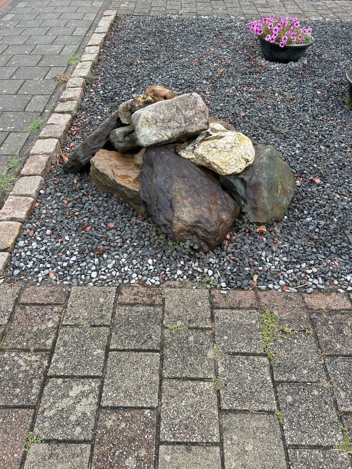 Diverse decoratieve rotsen en keien voor tuin of vijver, Ophalen, Overige materialen, Gebruikt, Kei