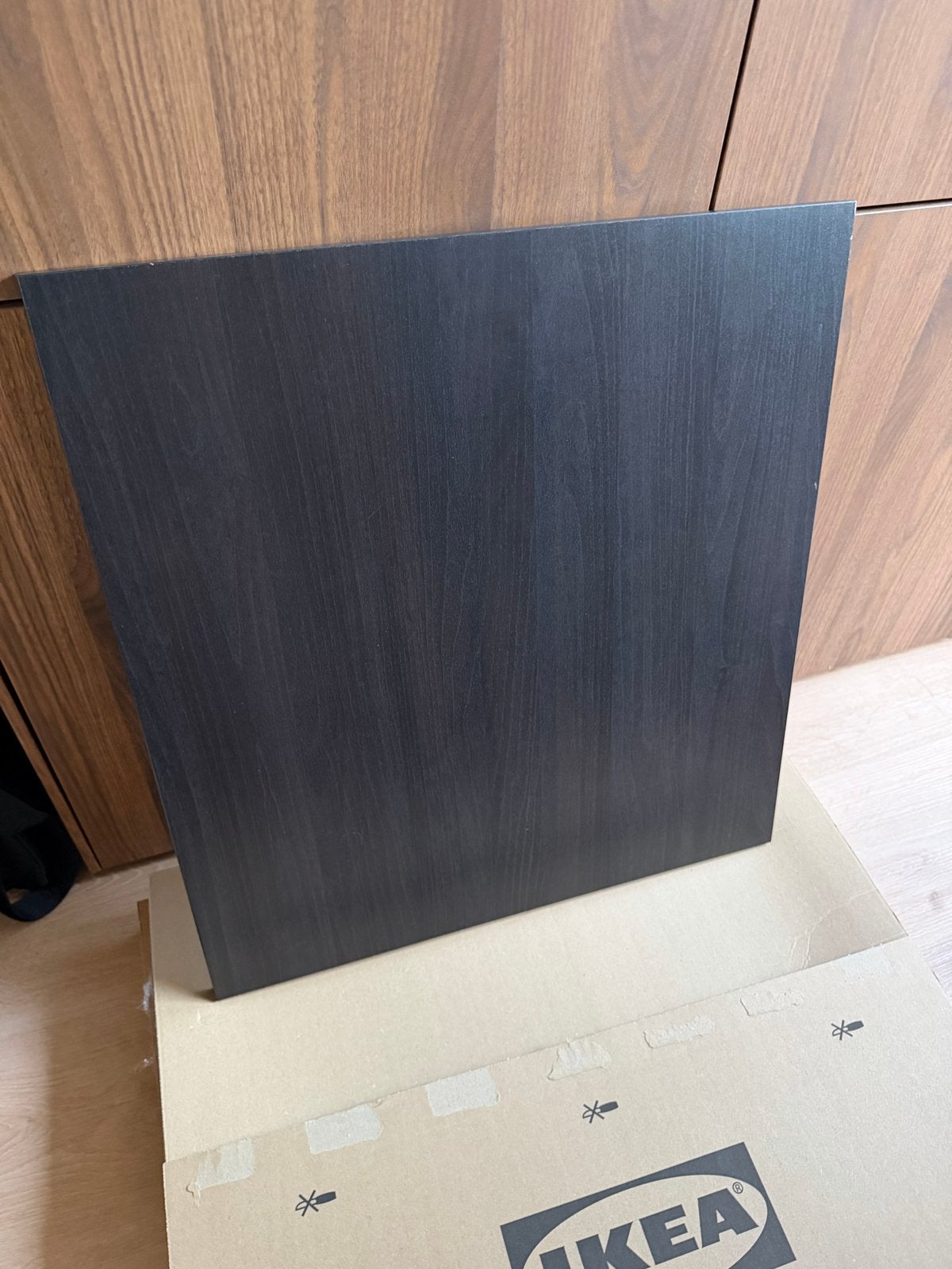 4x IKEA Besta Lappviken deur/la fronten 60x64 cm bruin/zwart, Huis en Inrichting, Ophalen, Overige materialen, Gebruikt, 50 tot 100 cm